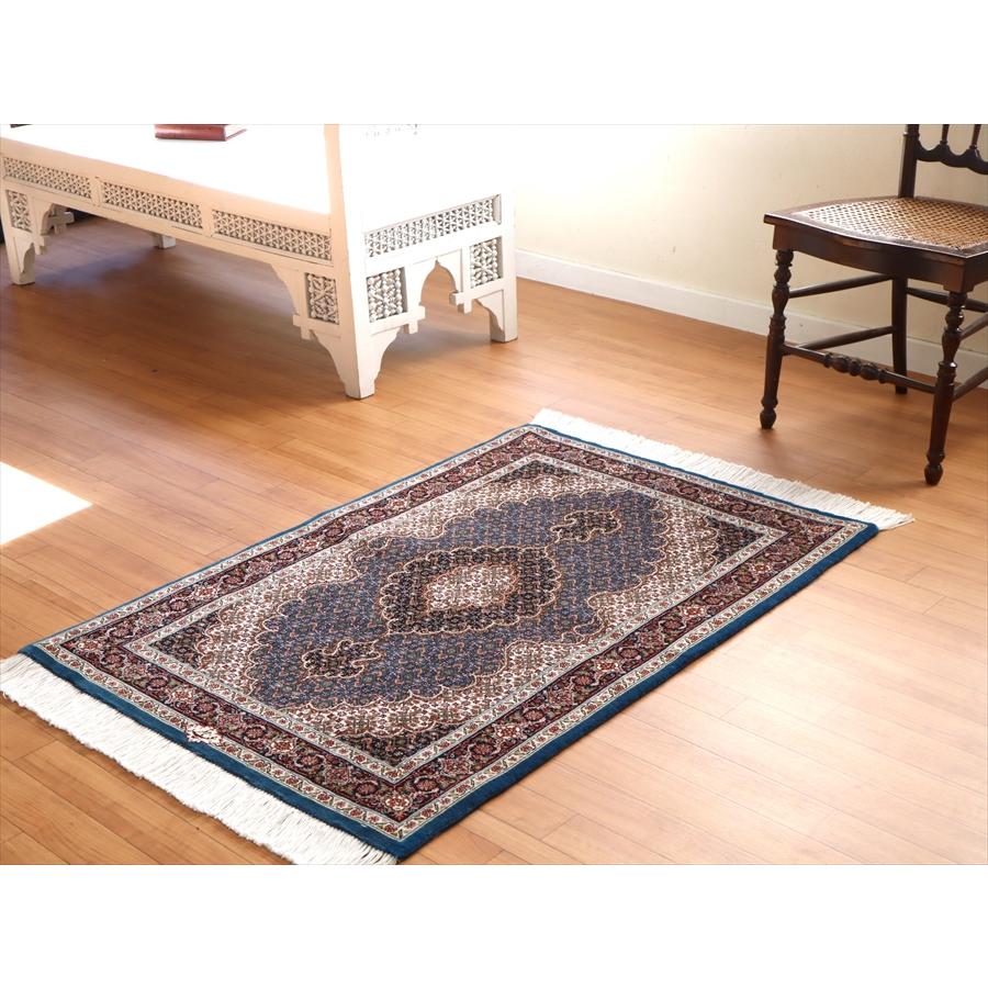 ペルシャ絨毯 タブリーズ ゴンバディ文様 207×150㎝ WSDS-7 カシャーン