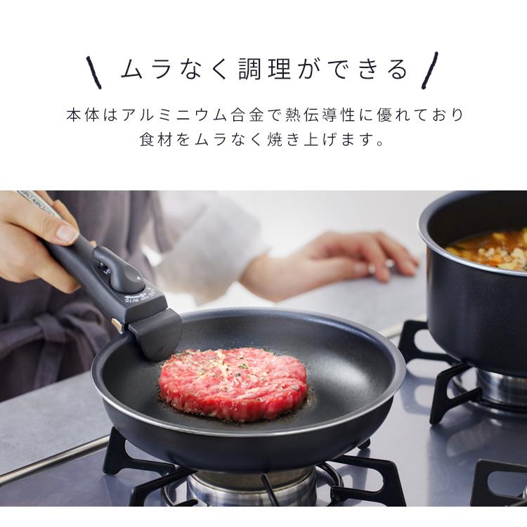 IRIS OHYAMA（アイリスオーヤマ） フライパンセット 3点 取っ手が