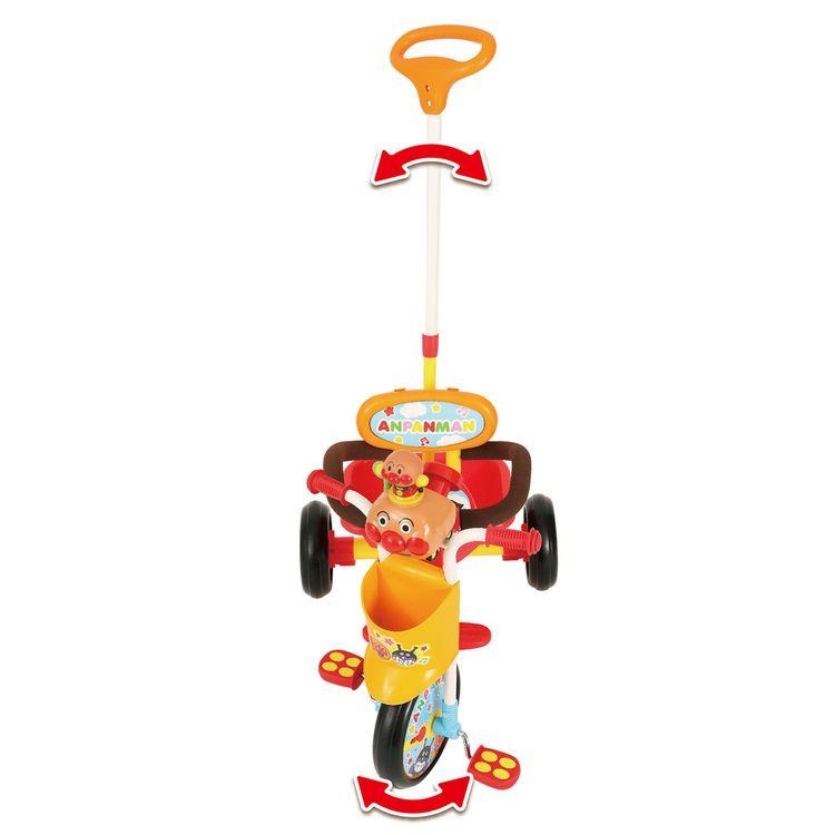 エムアンドエム 三輪車 1歳 手押し棒付き 子供用 アンパンマン