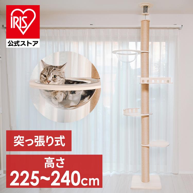 IRIS OHYAMA（アイリスオーヤマ） キャットタワー 木製 突っ張り 大型