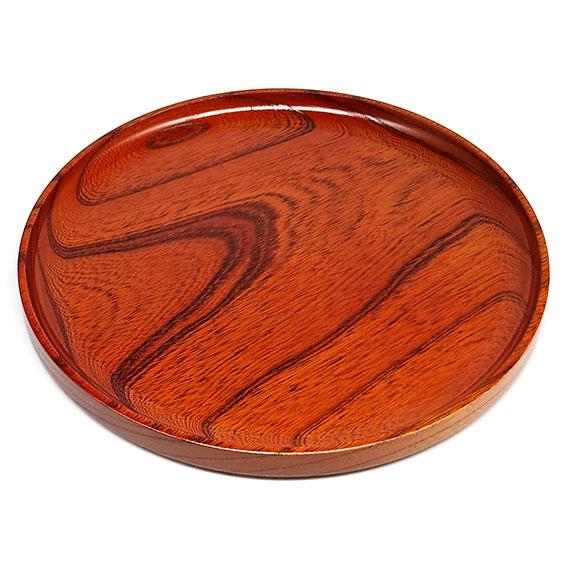 お盆 木製 丸 おしゃれ 高級 和風 小田原欅工芸 九寸 仁取盆 トレー
