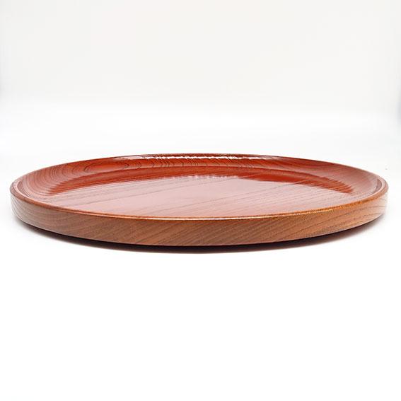 お盆 木製 丸 おしゃれ 高級 和風 小田原欅工芸 尺丸 仁取盆 トレー