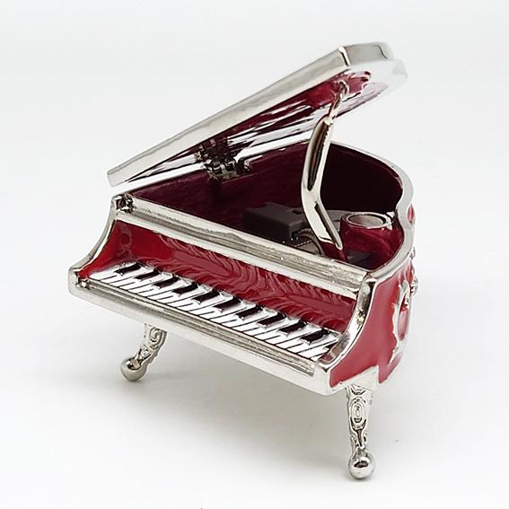 ニデックインスツルメンツ グランドピアノ オルゴール レッド 赤