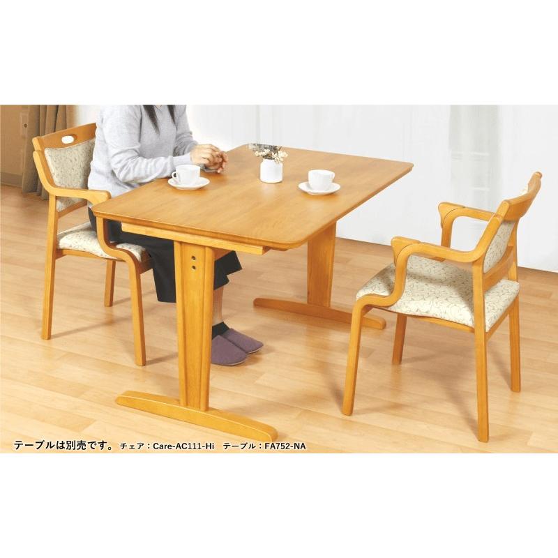 貞苅椅子製作所 ダイニングチェア 肘付 座面高45 敬老の日 立ち上がり