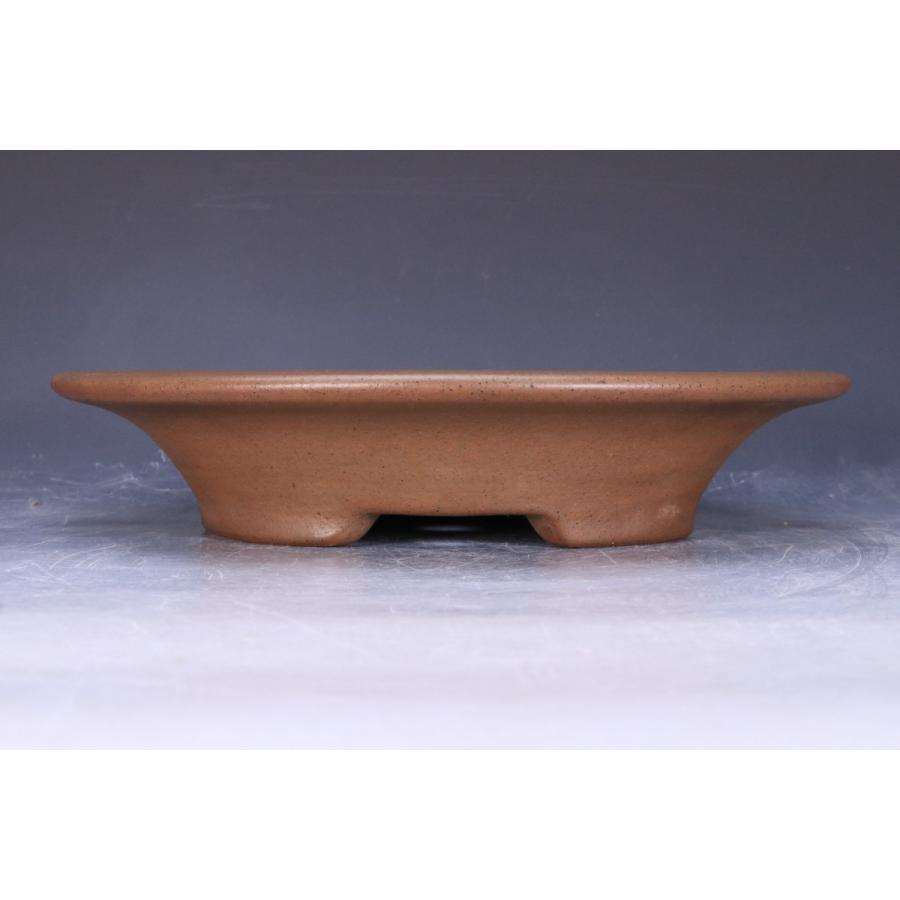 石井盆栽】人気和鉢作家の最高峰 中野行山作「行山紫泥外縁丸鉢」泥味