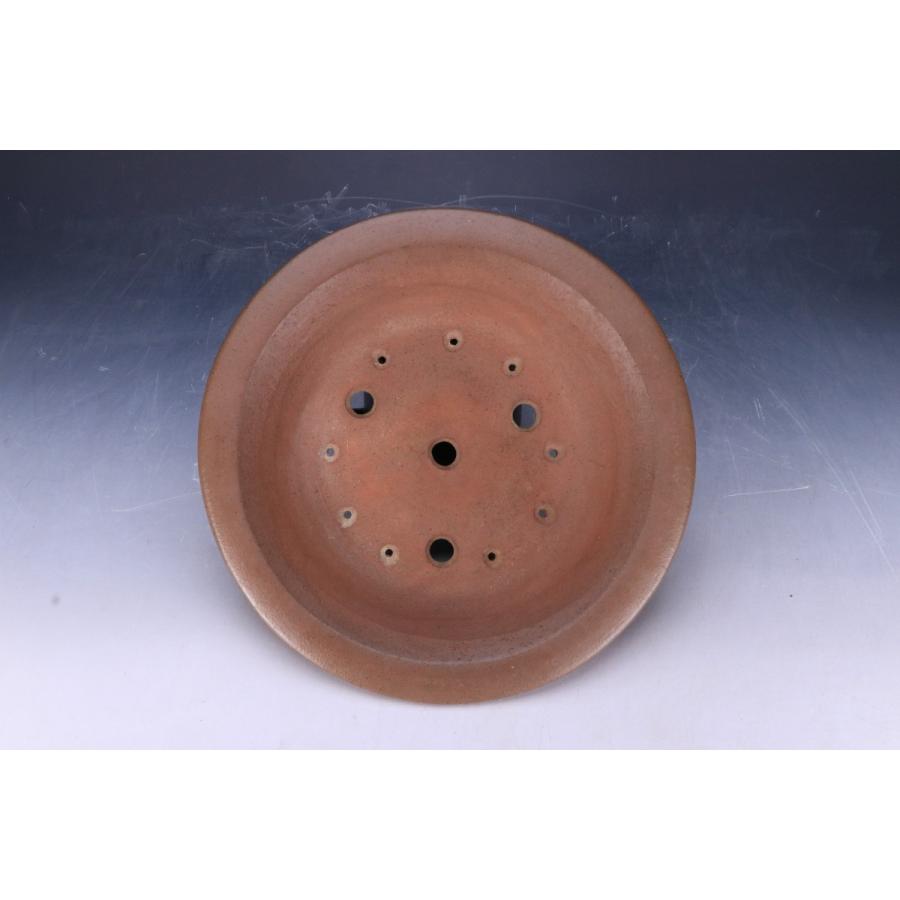 石井盆栽】人気和鉢作家の最高峰 中野行山作「行山紫泥外縁丸鉢」泥味