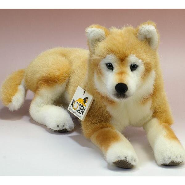 ケーセン ぬいぐるみ Kosen 柴犬 伏せ（ハチ公） 33cm ドイツ製 リアル