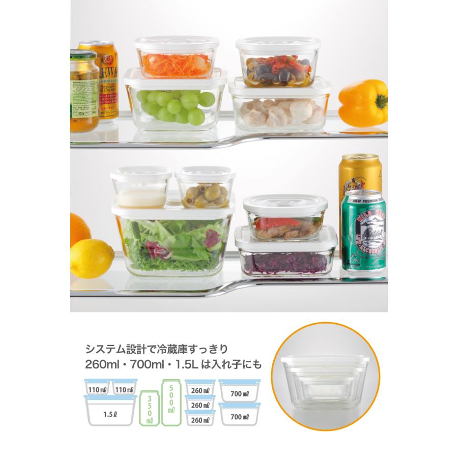 NEW 簡単密閉！ iwaki(イワキ) 密閉パック＆レンジ 角型4点 セット