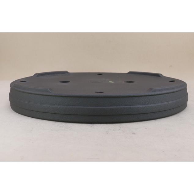 盆栽鉢】 時代鉢 山秋縦落款 紫泥 楕円鉢 中型サイズ（左右38.5cm 未