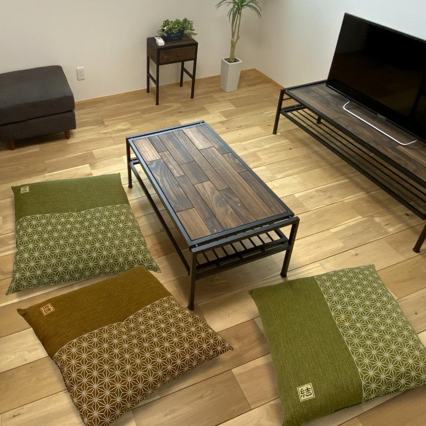 座布団 5枚組 結 日本製 発送日わた入れ 色組み合わせ自由 55x59