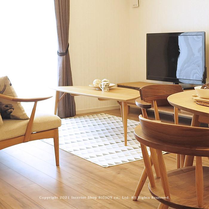 日進木工/WOT-184（W120cm）、WOT-187（W140cm）ローテーブル リビング