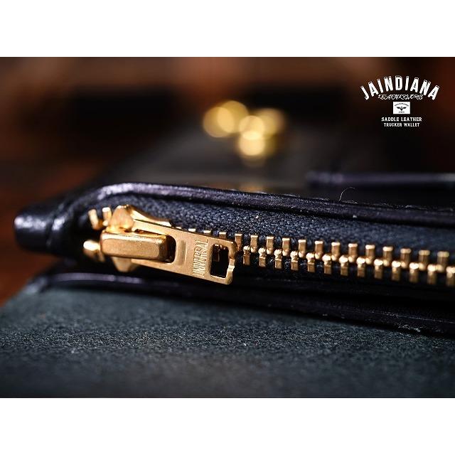 サドルレザー・トラッカーウォレット ブラック : JAINDIANA - 通販