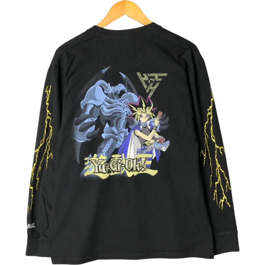 古着 YU-GI-OH! 遊戯王 武藤遊戯 アニメ キャラクタープリントロングT