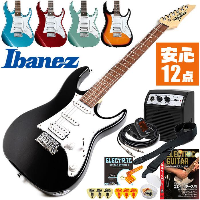Ibanez（アイバニーズ） エレキギター 初心者セット GRX40 入門 (安心