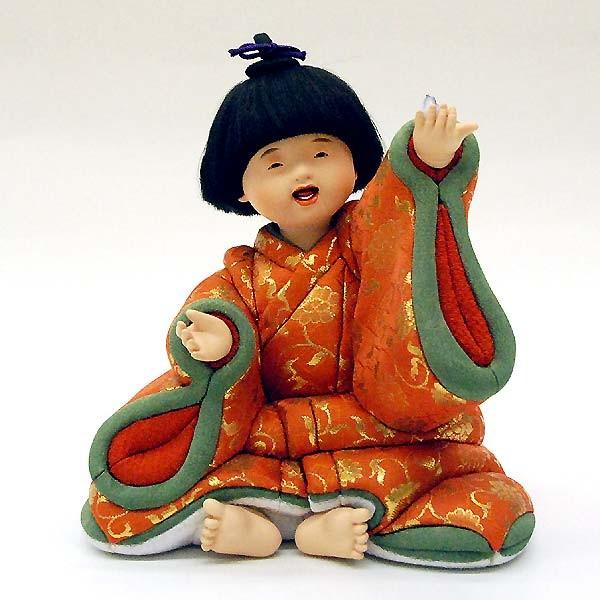 五月人形 童人形 子供人形 日本人形 木目込人形 無我 ケース入り