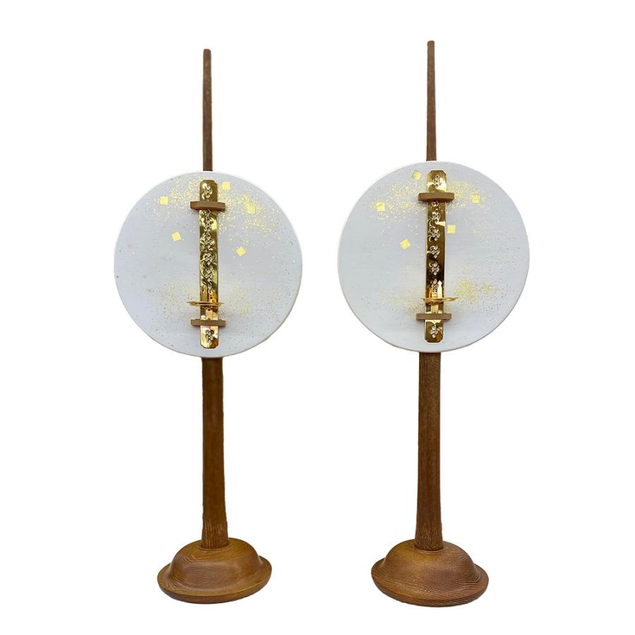 五月人形用 前飾り 短檠 たんけい 台座 本桑 倉庫管理品 展示品