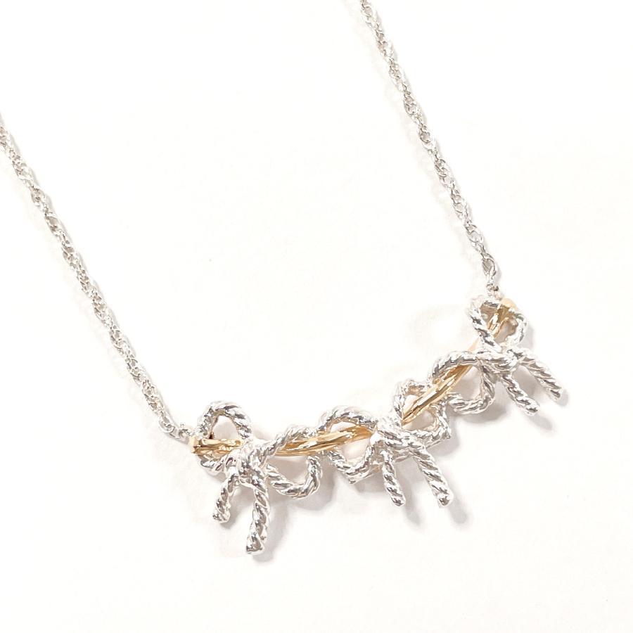 TIFFANY&Co.（ティファニー） ネックレス トリプルリボン シルバー925