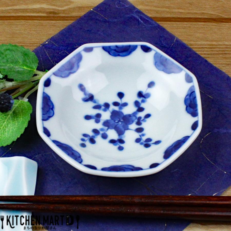 藍凛堂 花なずな 八角 小付 9.5×9×2cm 美濃焼 国産 日本製 プレート 角