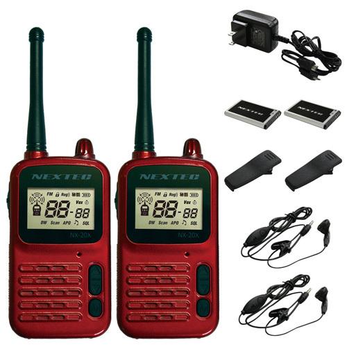 特定小電力トランシーバー NX-20X WR ワインレッド NEXTEC 2台セット