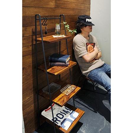 オープンシェルフ 木製 おしゃれ オープンラック ディスプレイ レトロ