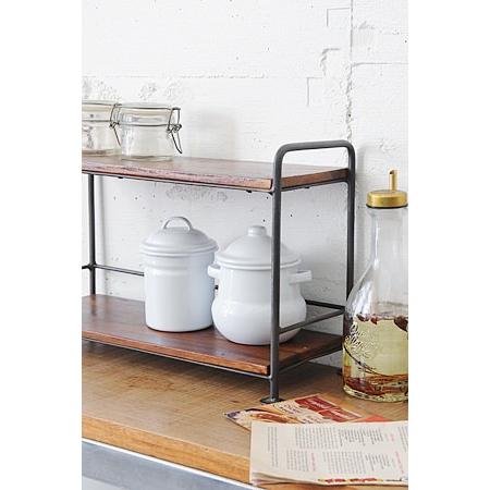 ラック 卓上 おしゃれ ディスプレイ 収納 棚 木製 レトロ アンティーク