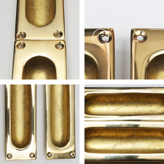 真鍮 ドア ハンドル 引き戸 取っ手 金具 レトロ 引き出し 扉 つまみ