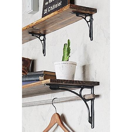 棚受け アイアン ブラケット おしゃれ 金具 レトロ アンティーク調