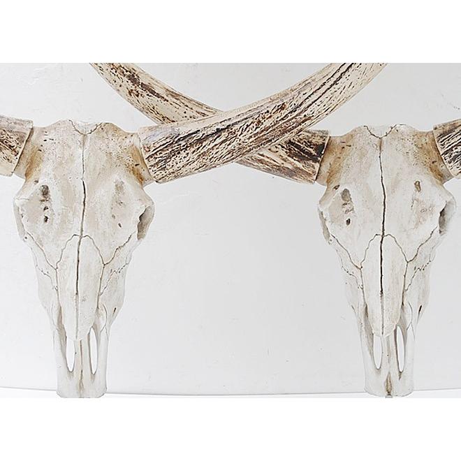 壁飾り 壁掛け オブジェ インテリア スカル バッファロー 水牛 レトロ