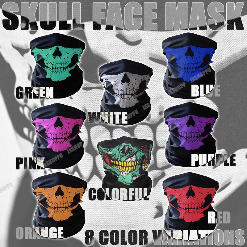 スカル フェイス マスク ネックウォーマー ドクロ 骸骨 フェイスカバー