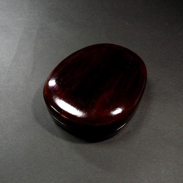 書道硯 坑仔巌端渓硯 楕円型 4吋｜書道 書道用品 坑子巌 すずり 寿香堂