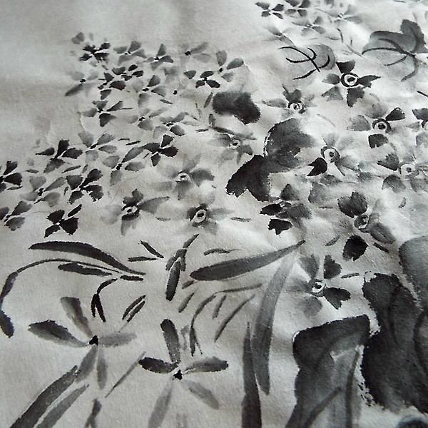 水墨画用紙『梅』F8サイズ 100枚入り｜書道 書道用品 水墨画 機械漉き