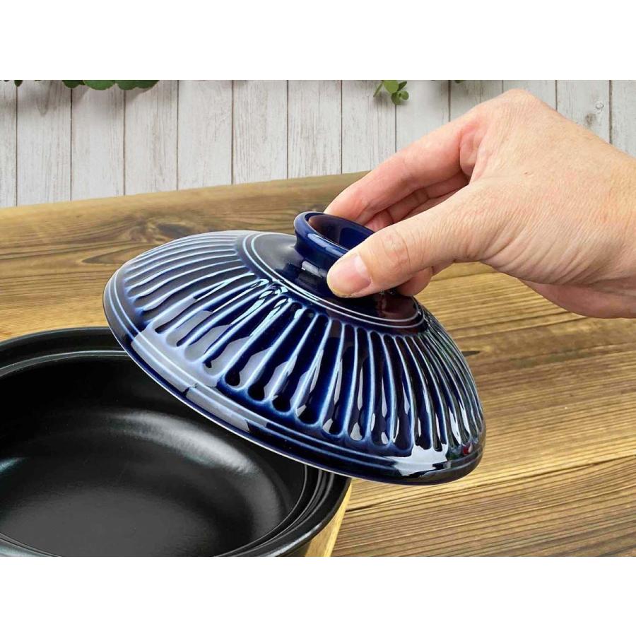 土鍋 おしゃれ 6号 1人用 一人鍋 軽量 軽い オシャレ 菊花 銀峯 日本製