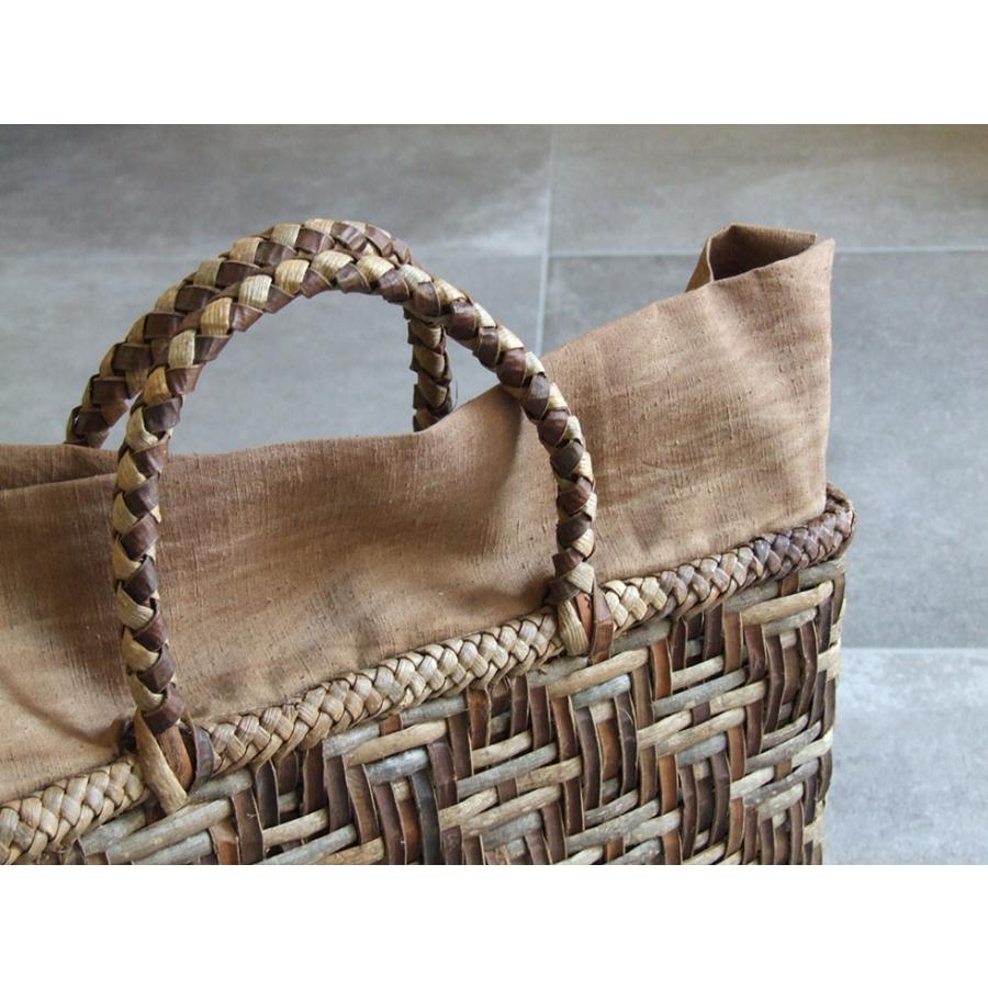 純国産 胡桃かごバッグ 亀甲編み 表裏 : おまめ - 通販 - Yahoo