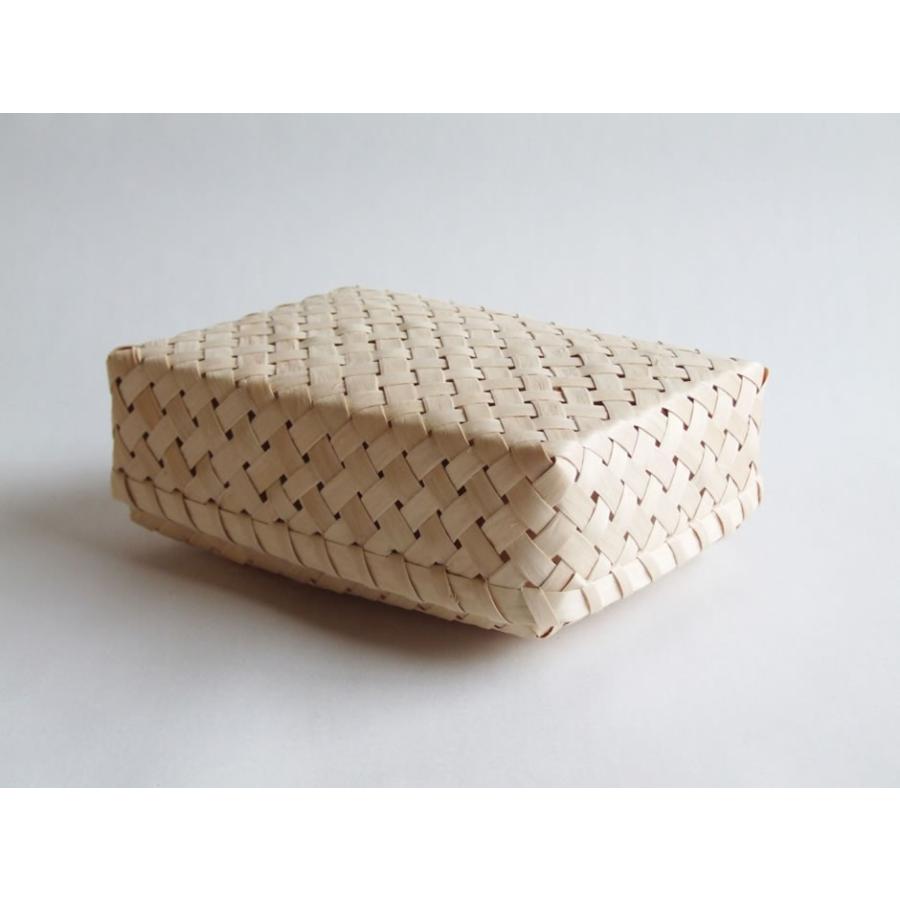 秋田県角館イタヤ細工 イタヤ小文庫 四つ目編み : おまめ - 通販