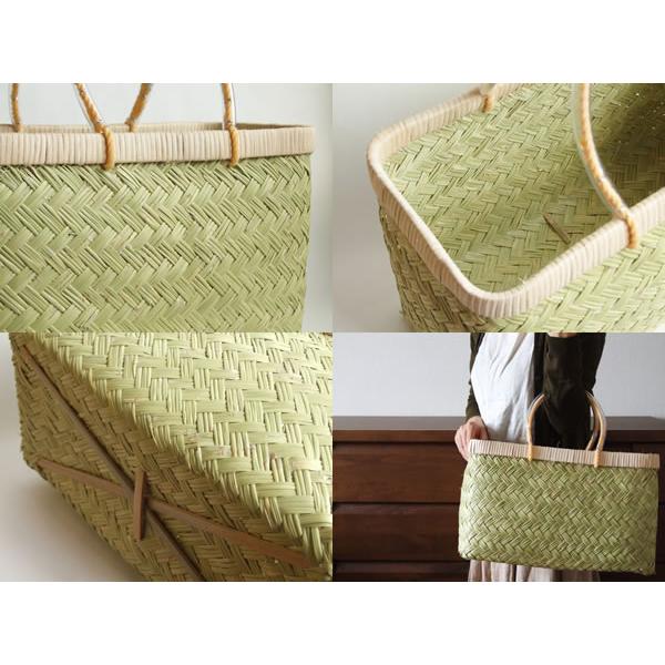 岩手県鳥越地区の竹細工 岩手県二戸 鳥越竹細工 スズ竹(篠竹)市場かご