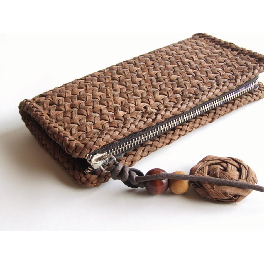 純国産 山葡萄蔓細工 山葡萄の財布 鉄線編み 表裏ミックス : おまめ