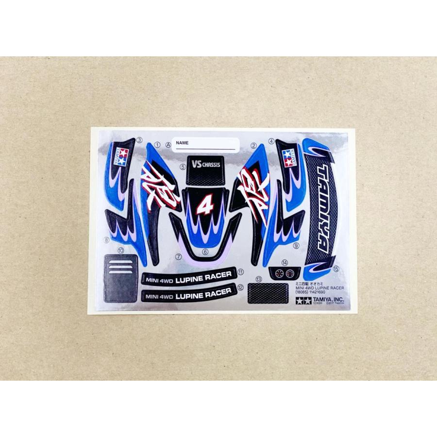 ミニ四駆 ミニ四駆オオカミ ステッカー レーサーミニ四駆18085