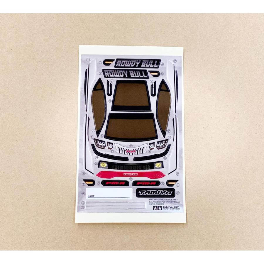 ミニ四駆 ラウディーブル クリヤーブラック ステッカー ミニ四駆