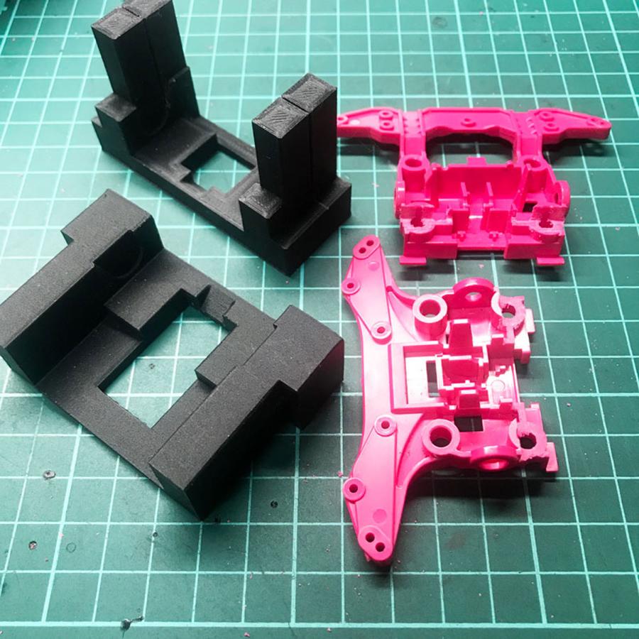 ミニ四駆 MSシャーシ用 フレキ製作カット治具セット オーバードライブ