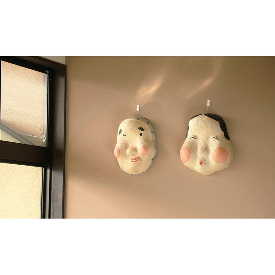 めでたや お多福 張り子 おかめ 特大 和紙 インテリア おしゃれ お正月