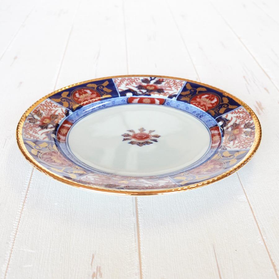 大皿 和食器 おしゃれ 有田焼 古伊万里金彩牡丹 8寸皿 : 有田焼や