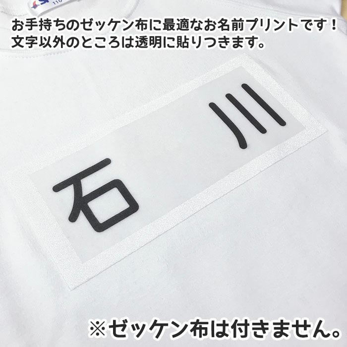 NEWお名前プリント ゼッケンタイプ おなまえゼッケン オーダーサイズ