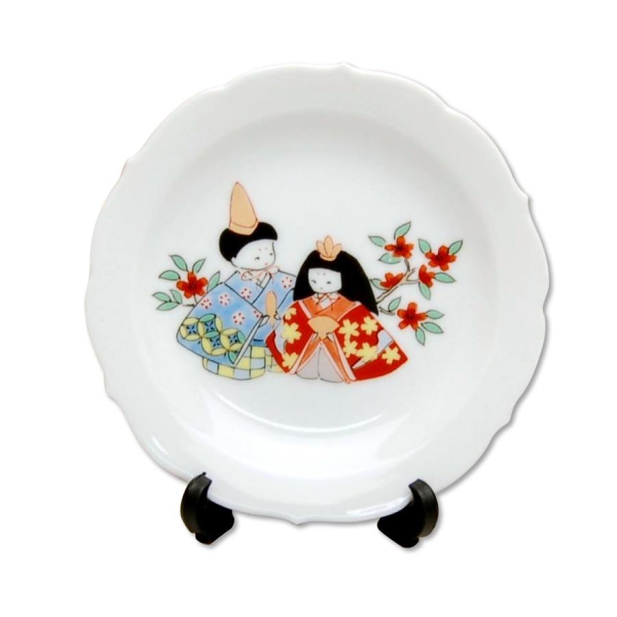 ひな祭り 飾り皿 コンパクト 有田焼 おひな様（3月）ミニ飾皿 陶磁器