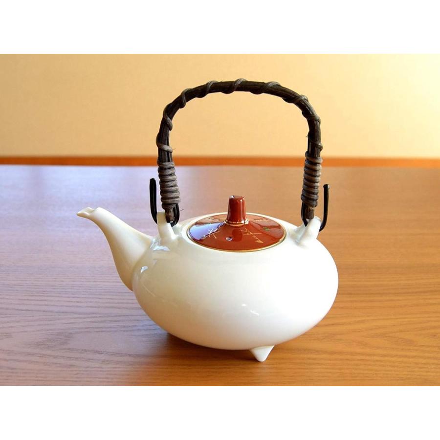 有田焼 屠蘇器 おとその器 朱巻富貴長春 酒器台付屠蘇器セット（お正月