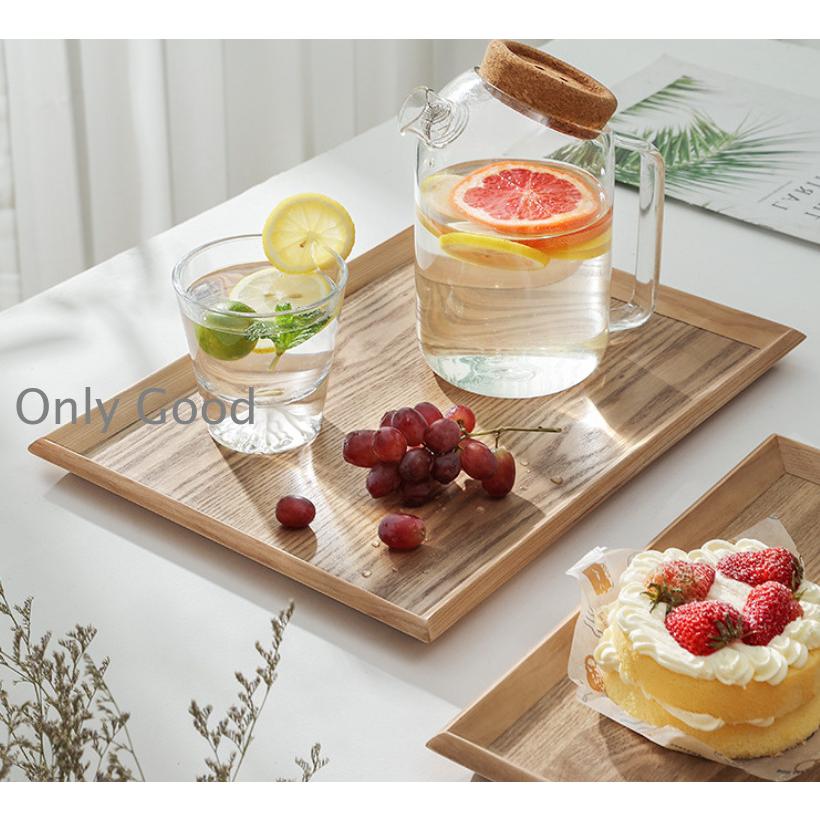 木製トレー 40cm*30cm*3cm トレイ￥/天然木￥/お茶￥/長角膳 : Only