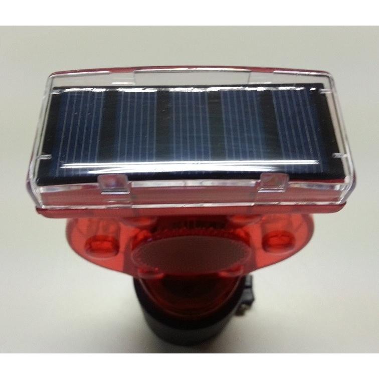 ソーラー工事灯 赤 10個セット 保安灯 ソーラー式 送料無料 夜間のみ