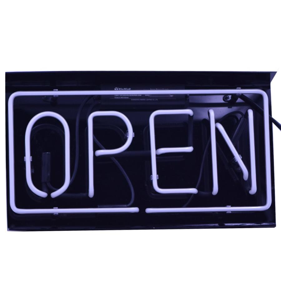 ネオン サイン 『OPEN 』 ブルーホワイト NEON SIGNネオン管