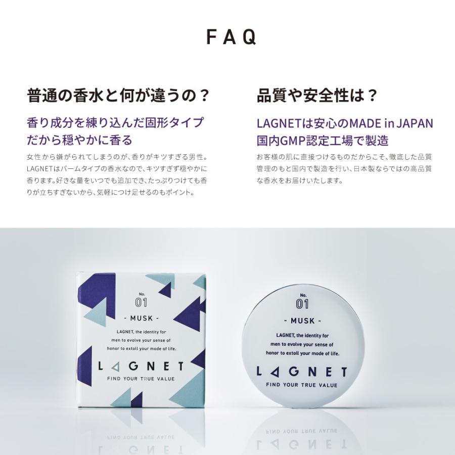正規取扱店 メンズ 練り香水 LAGNET ソリッドパフューム 10g ムスクの