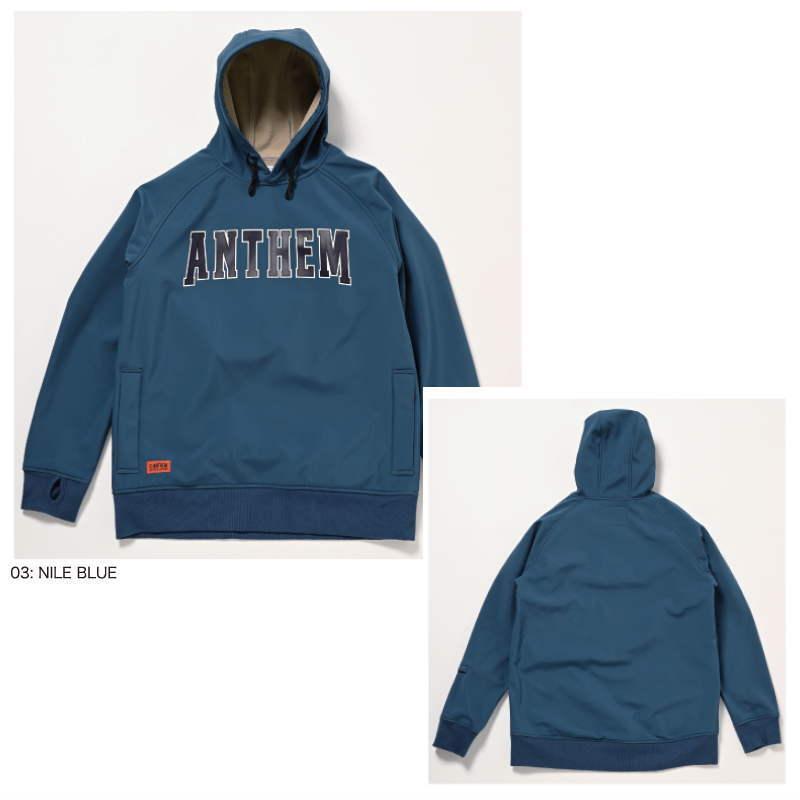 ○ 23-24 ANTHEM LOGO HOODIE NILE BLUE AN2316 アンセム スノボウェア