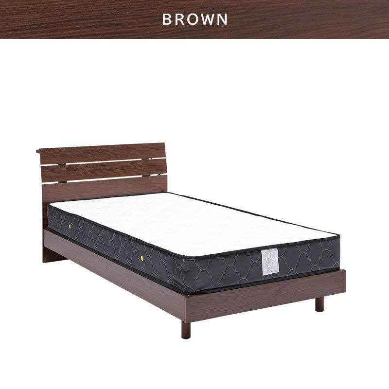 ベッドフレーム シングル シングルベッド 棚 コンセント 木製ベッド